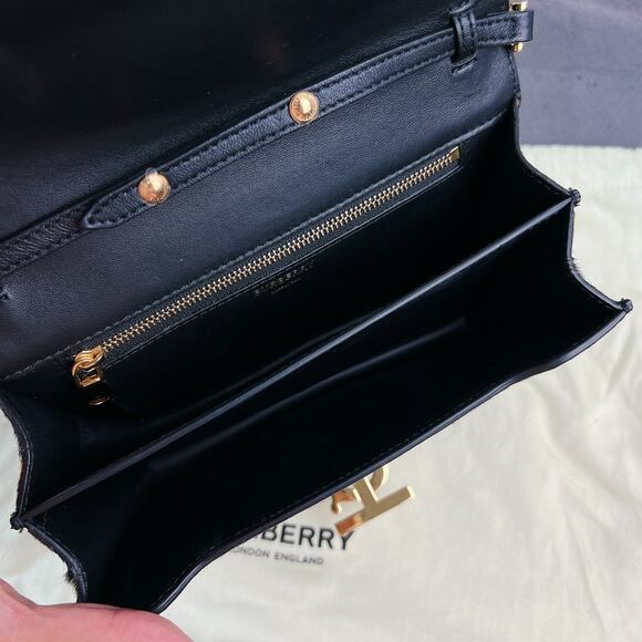 Burberry TB Flap Chain Bag Printed Calf Hair Small - Picture 5 of 12